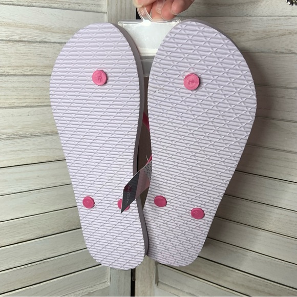 Chatties Flip Flops Sandals Pink Ombré Stripes New 9/10 - Picture 4 of 5